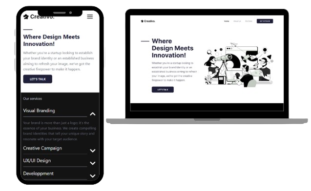 Une landing Page en React & TailwindCss